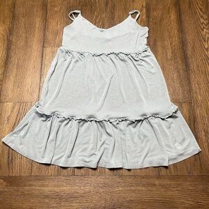 Elegant Mini Dress in Soft Gray